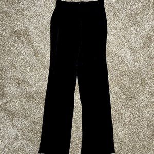 Black silk pants